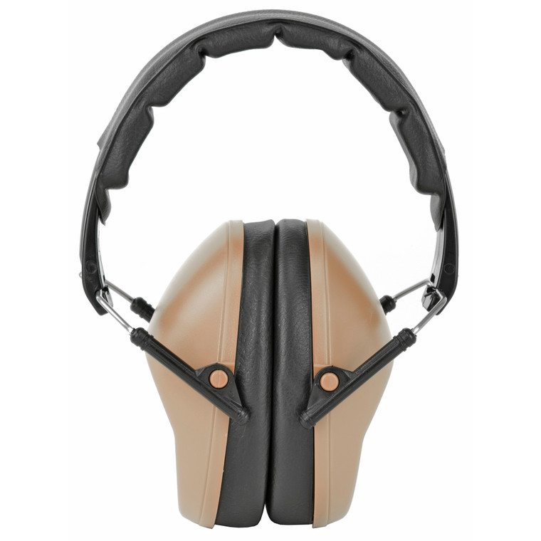 Walker's GWP-FPM1-FDE Passive Earmuff in Flat Dark Earth – Industry Standard Hearing Protection