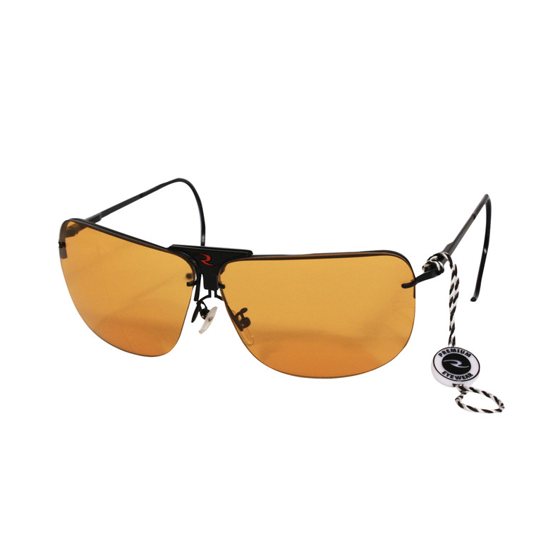 Radians RSG-3LK Interchangeable Safety Glasses with Amber, Clear, and Orange Lenses in Black