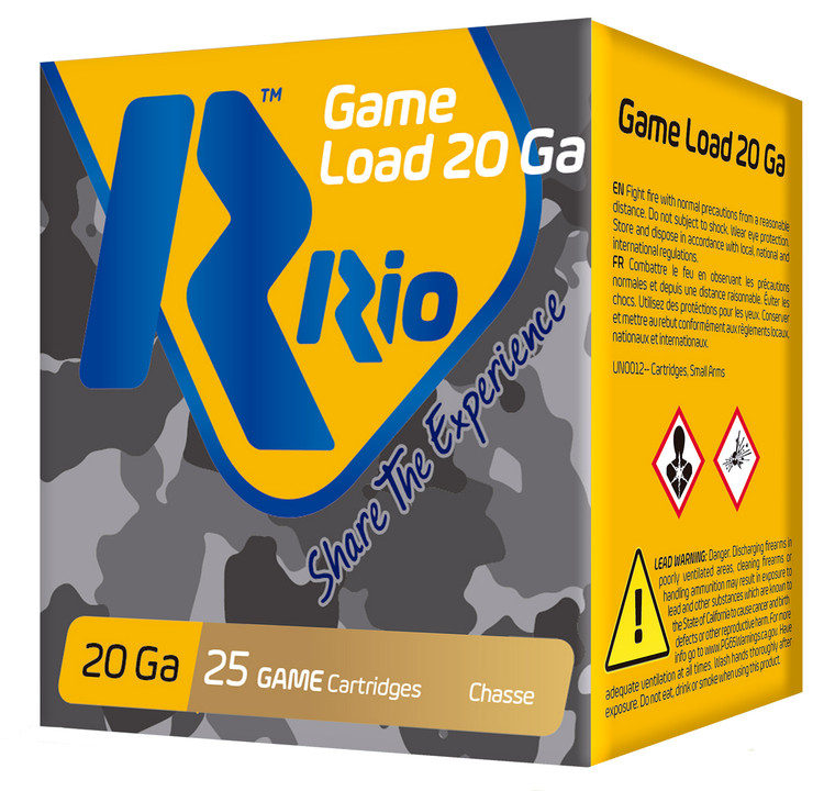 RIO RC2075     GAME LOAD   20 2.75 7SHT 1OZ  25/10