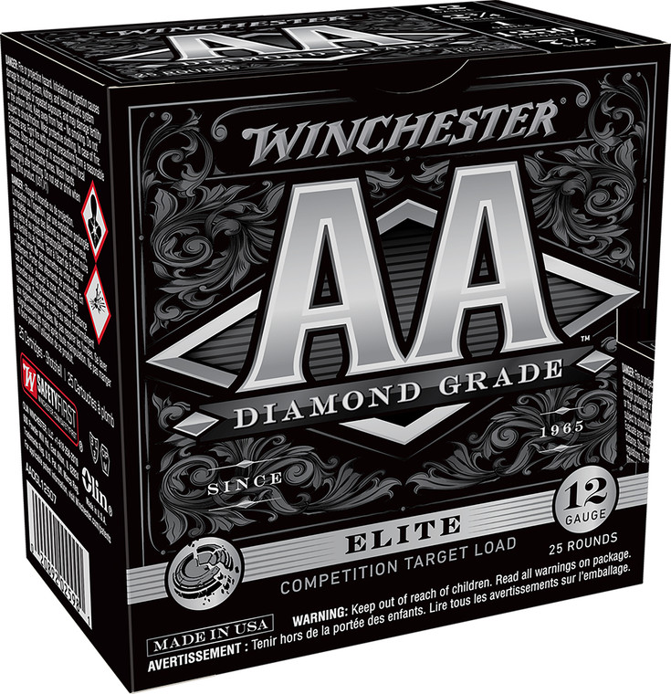 Winchester Ammo AA Diamond Grade Shotshells 12 Gauge 2.75 Inch 1 oz 7.5 Shot, 1250 fps, Pack of 25
