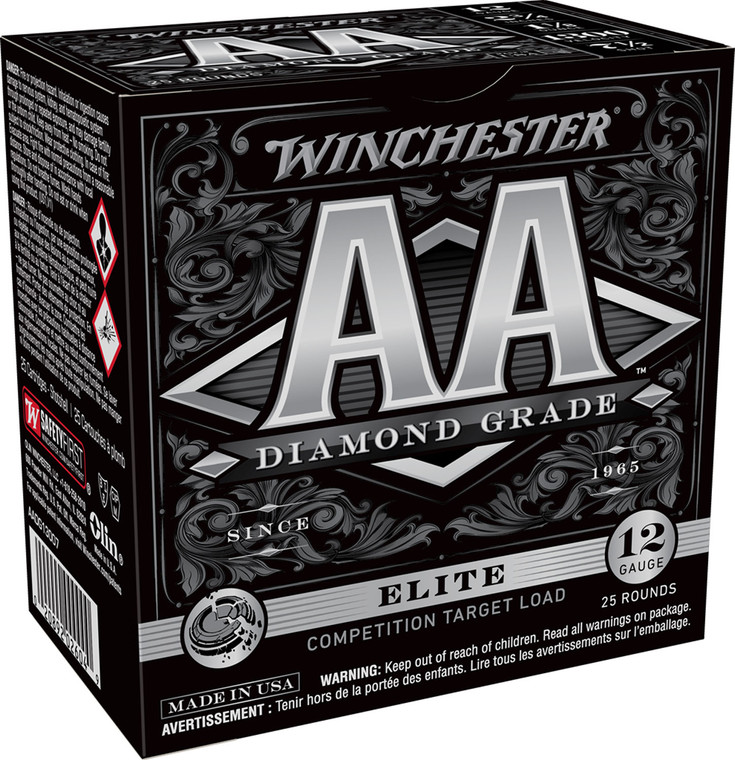 Winchester Ammo AA Diamond Grade 12 Gauge Shotshells - 1 1/8 oz, 7.5 Shot, 1300 fps, 25 Rounds