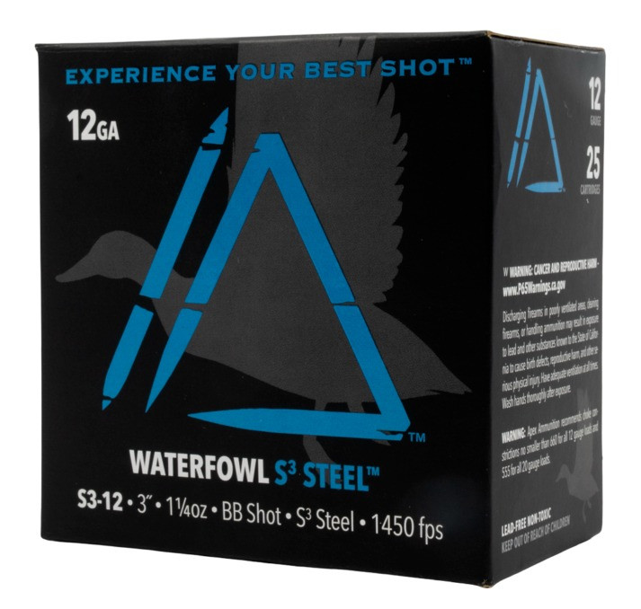 APEX Ammunition S312-BB 12 Gauge Steel Shotshells, 1-1/4 oz, 25 Rounds