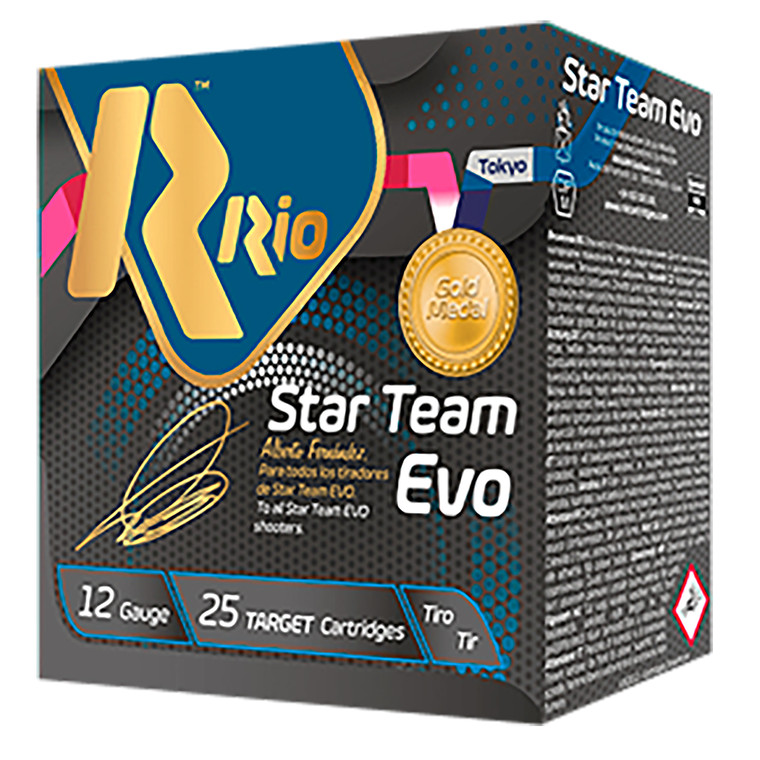 RIO Ammunition RIO STT28LT8 Team Target 12 Gauge Shotshell Lead Load, 2.75 inch, 1 oz, Shot Size 8, 1200 fps