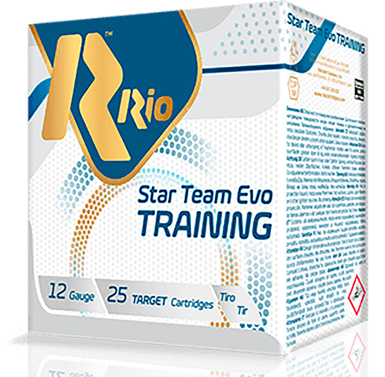RIO Ammunition Star Team Evo 12 Gauge Shotshells – 2.75 inch, 1 1/8 oz, Shot Size 7.5, 25 Rounds per Box