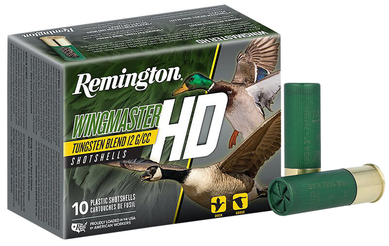 Remington Ammunition Wingmaster HD 12 Gauge Tungsten Shotshells – 1-1/2 oz, 2 Shot Size, 1300 fps, 3-inch Length