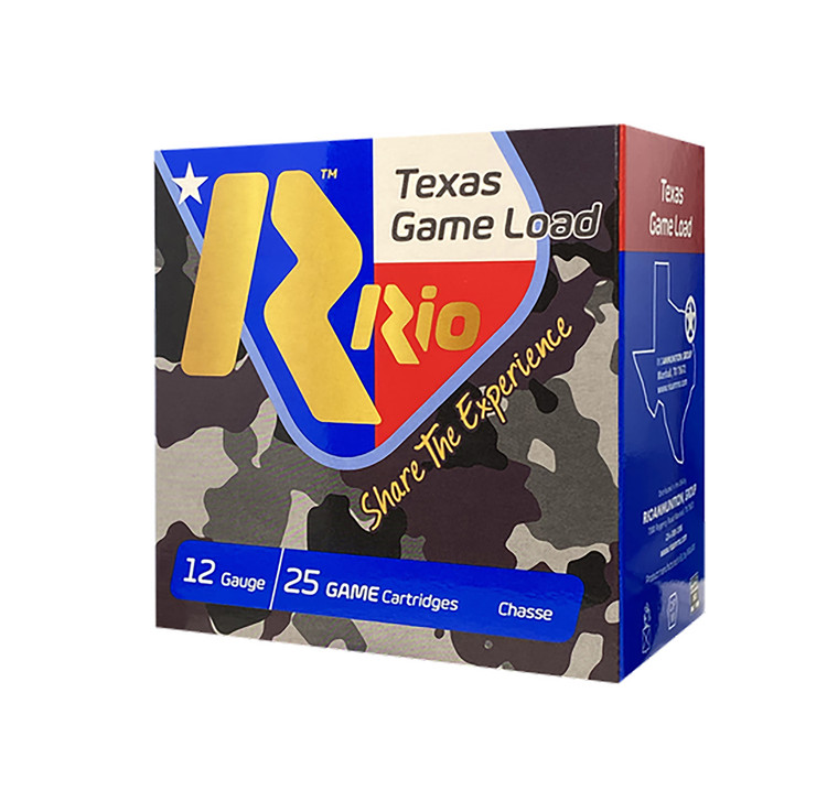 RIO Ammunition TG366TX Texas Game Load 12 Gauge 2.75 inch 1 1/4 oz 6 Shot High Velocity Shotshells
