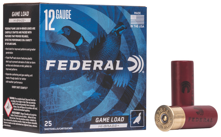Federal Game-Shok Upland Heavy Field 12 Gauge 2.75-inch Lead Shot Ammunition