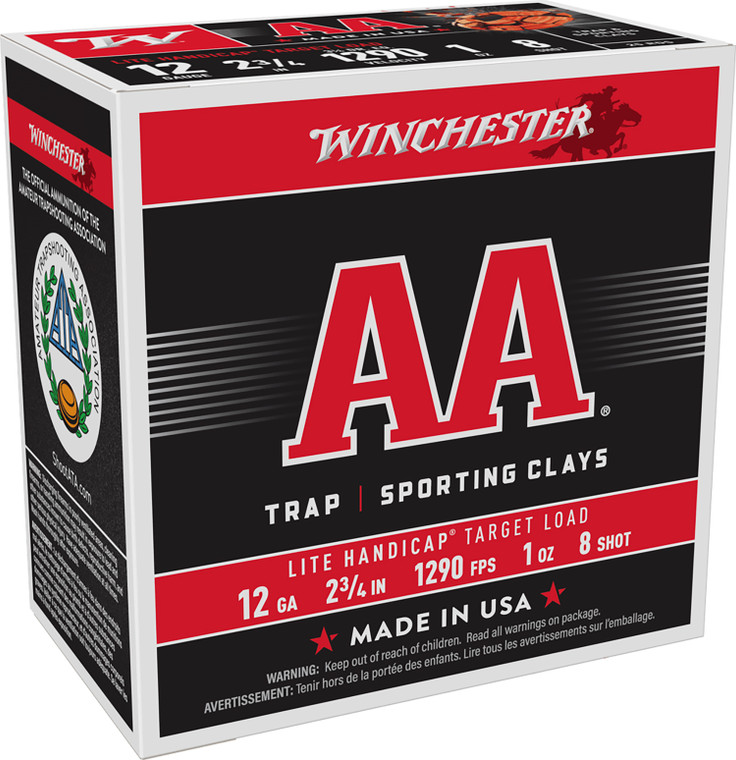 Winchester Ammo AA Lite Handgun 12 Gauge 1 oz Shot Size 8 – 25 Rounds