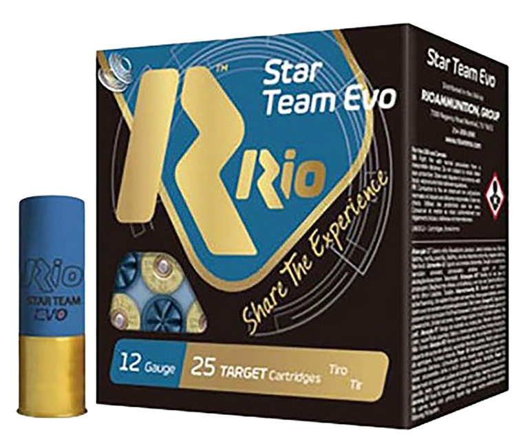RIO Ammunition STT328 Rio Star Team Evo 12 Gauge Shotshells - 1 1/8 oz, 8 Shot, 1200 fps, 25 Rounds per Box