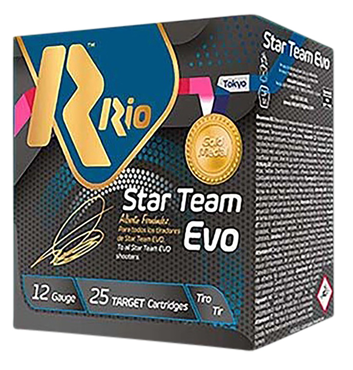 RIO Ammunition ST32HV75 Team EVO 12 Gauge Shotshells - 1 1/8 oz, 7.5 Shot, 2.75" Length, 1300 fps Velocity
