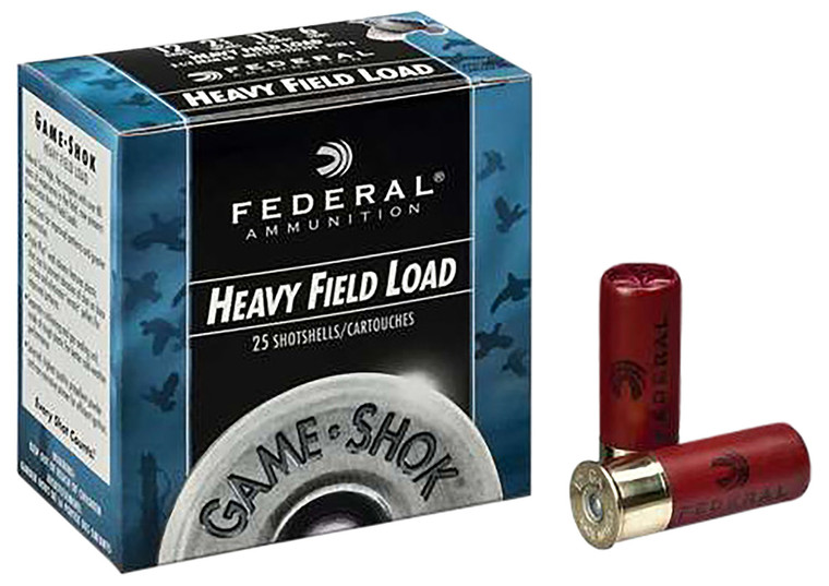 Federal Game-Shok Upland Heavy Field Loads 12 Gauge - 2.75 Inch, 1-1/4 Oz #6 Shot, 1220 fps, Box of 25 Rounds