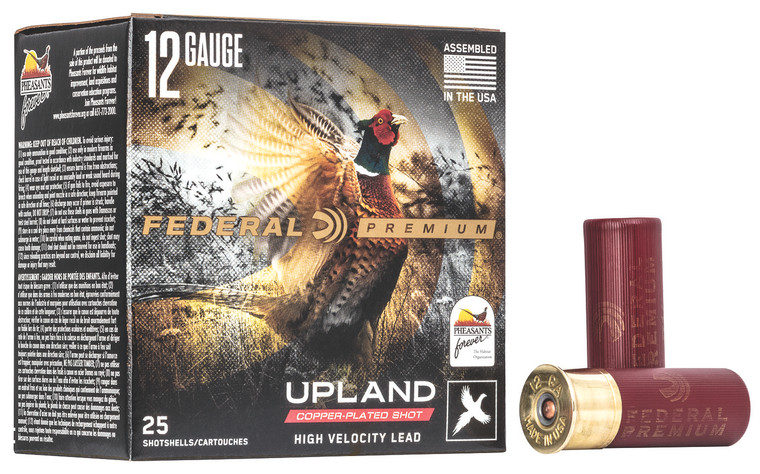 Federal Premium Wing-Shok Pheasant Forever High-Velocity 12 Gauge Shotshells – 2.75 inch, 1 1/4 oz, Shot Size 7.5
