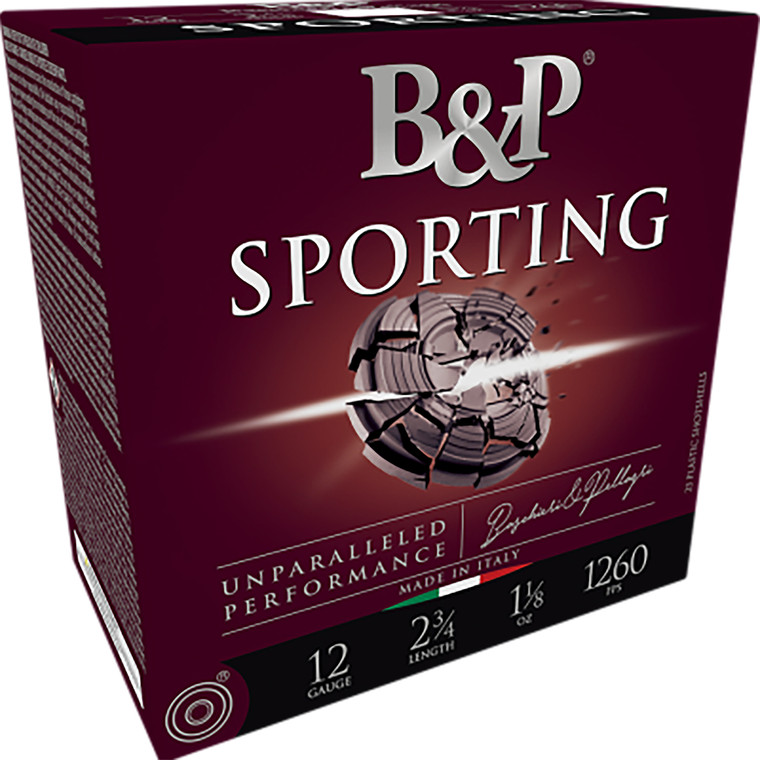 B&P Ammunition 12B1SC85 12 Gauge Shotshell Lead Load - 1 oz, 8.5 Shot, 1200 fps