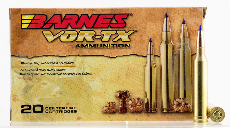Barnes Bullets 21563 7mm Rem Tipped TSX Boat Tail Centerfire Rifle Rounds – 150 Grain Hunting Ammo
