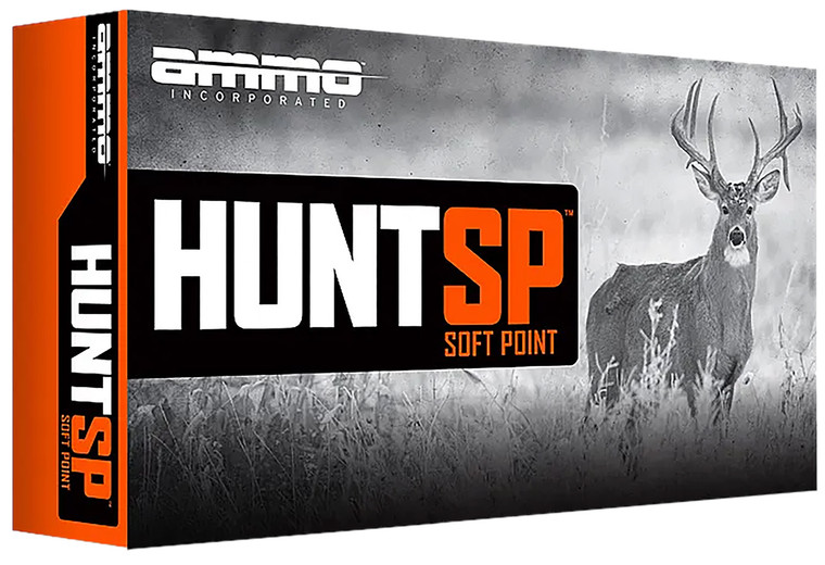 AMMO INCORPORATED Hunt SP Centerfire Rifle Rounds 30-06 Springfield 165 Grain Soft Point (20 Rounds per Box, 10 Boxes per Case)