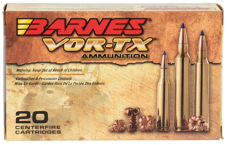 Barnes Bullets 21531 .30-06 Springfield Tipped TSX Boat Tail Centerfire Rifle Rounds, 150 Grain, 20 Rounds per Box