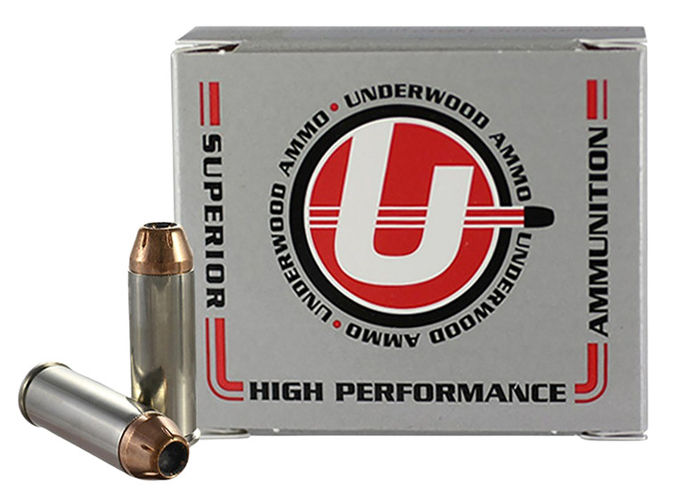 Underwood Ammo UA 433 45 Colt 250 Grain Jacketed Hollow Point Centerfire Handgun Rounds