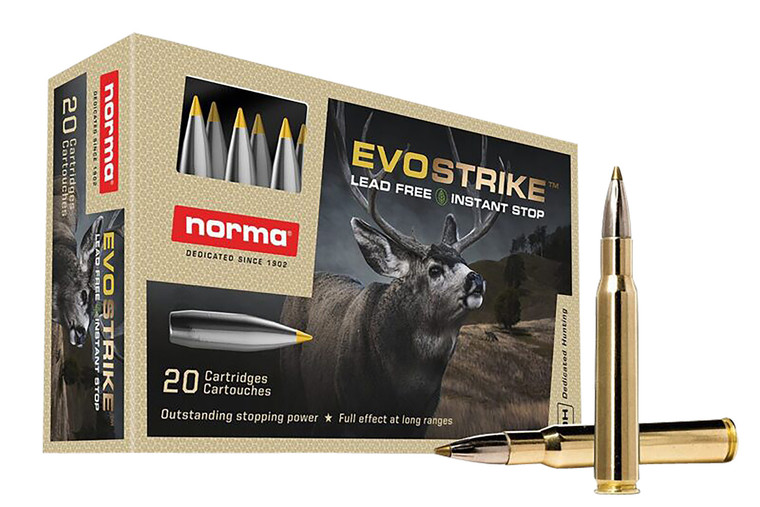 Norma Ammunition 20177342 .30-06 Springfield Evostrike 139 Gr Hunting Rounds
