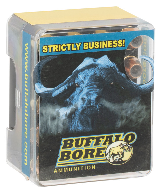 Buffalo Bore Ammunition 35A20 460 Rowland 185 Grain Jacketed Hollow Point Handgun Rounds for Home Defense