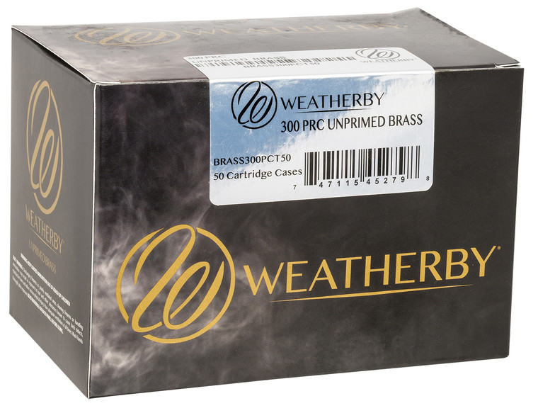 Weatherby 300 PRC Precision Brass Cartridge Cases, 50 Count - BRASS300PCT50
