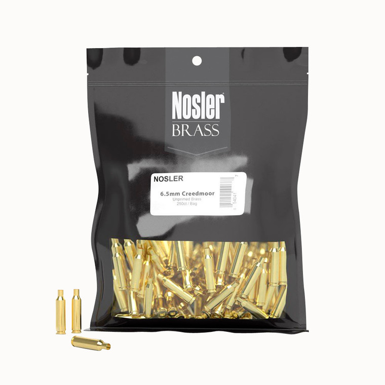Nosler 10211 6.5 Creedmoor Custom Brass, 100 Count