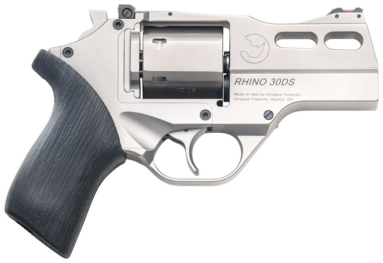 Chiappa Firearms Rhino .357 Magnum Revolver with 3-Inch Nickel Finish and Fiber Optic Front Sight *CA Compliant
