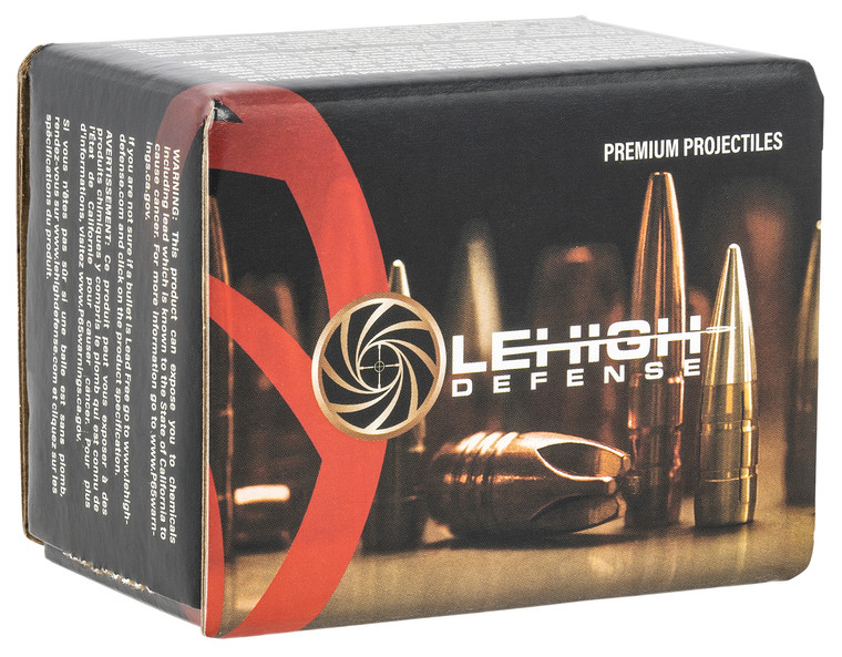 Lehigh Defense 04308150SP .308 150 Grain Match Solid Lead-Free Reloading Bullets