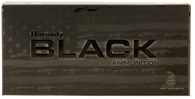 Hornady Black 5.56x45mm NATO 62 Grain FMJ Centerfire Rifle Rounds (20 Rounds per Box, 10 Boxes per Case)