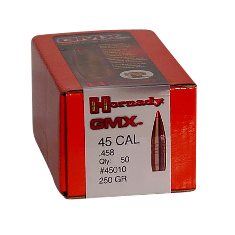 Hornady 45010 MonoFlex .458 Diameter 250 Grain Copper Solid Reloading Bullets, 50 Count