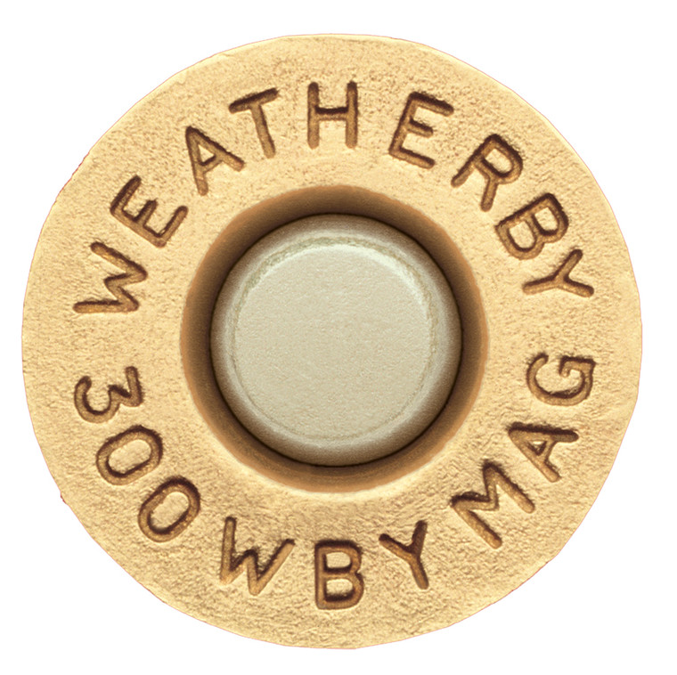 Weatherby BRASS300 .300 Weatherby Magnum Unprimed Brass Rifle Cases, 20 Count