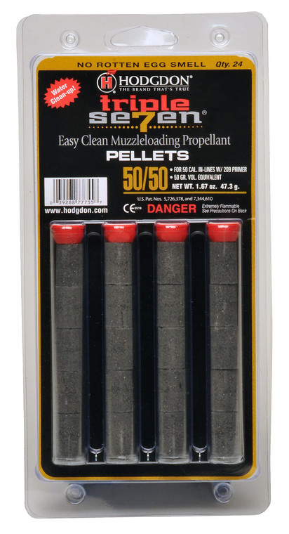Hodgdon Triple Seven 50-Grain Powder Pellets T7BP5050, 24-Count Card