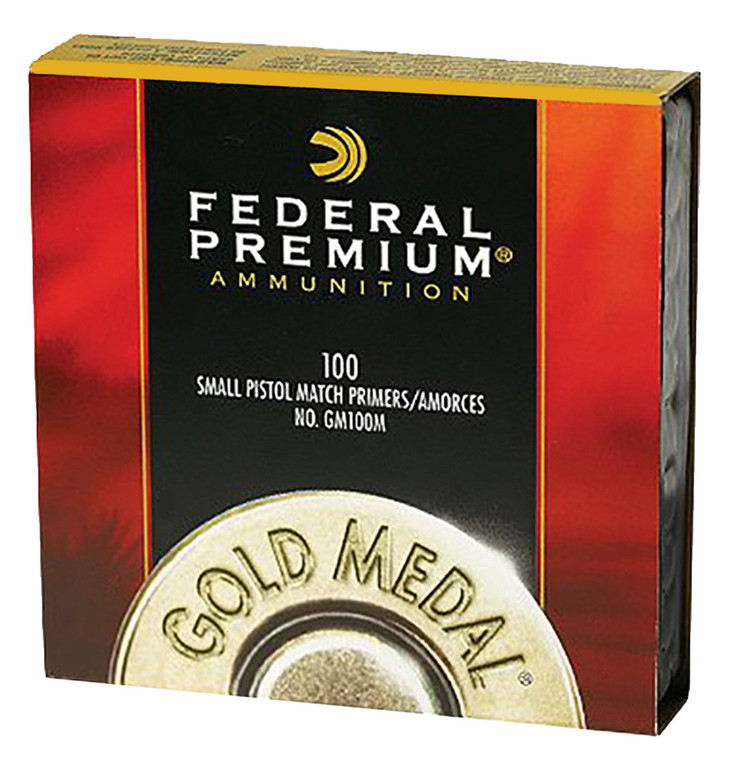 Federal GM100M Gold Medal Small Pistol Match Primers, 1,000 Count