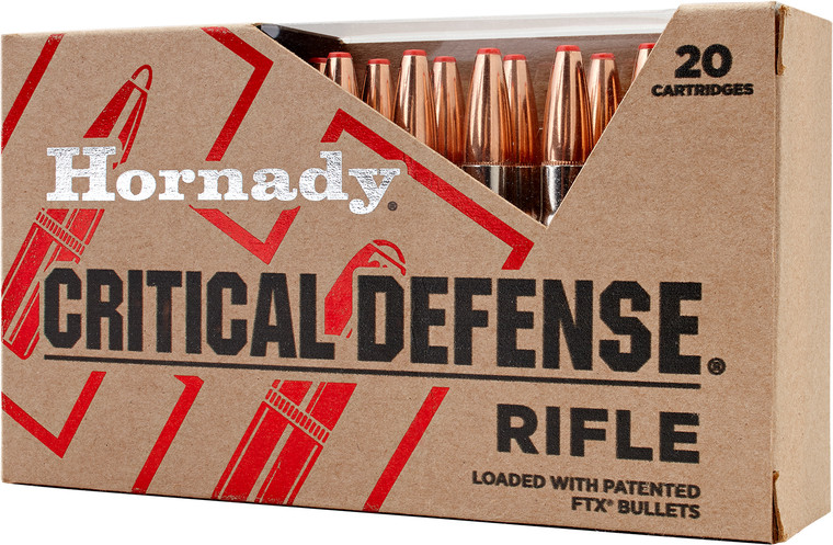 Hornady Critical Defense 308 Winchester 155 Grain Flex Tip Expanding Rifle Rounds - 20 Rounds per Box