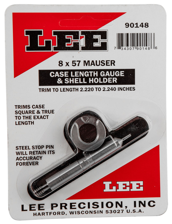 Lee 90148 8x57 Mauser Case Length Gauge with Shell Holder