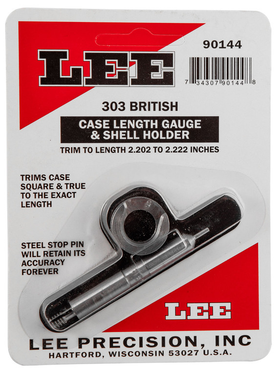 Lee 90144 .303 British Case Length Gauge with Shell Holder