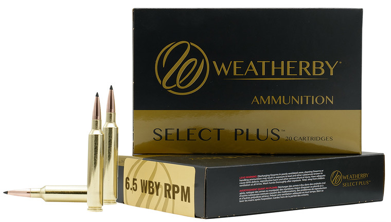 Weatherby Select Plus 6.5 WBY RPM Centerfire Rifle Ammo - 127 Grain Barnes LRX Lead-Free