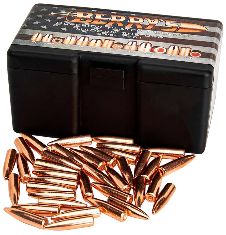 Berrys 02186 .308 200 Grain Spire Point Plated Bullets, 500 Count