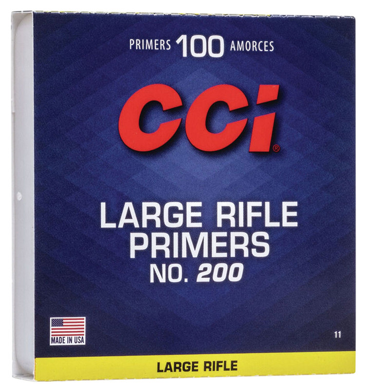 CCI #200 Large Rifle Primers 0011, 1000-Pack
