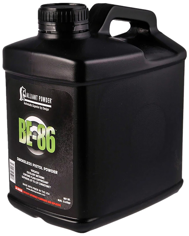 Alliant 150684 BE-86 Smokeless Pistol Powder, 8 lb
