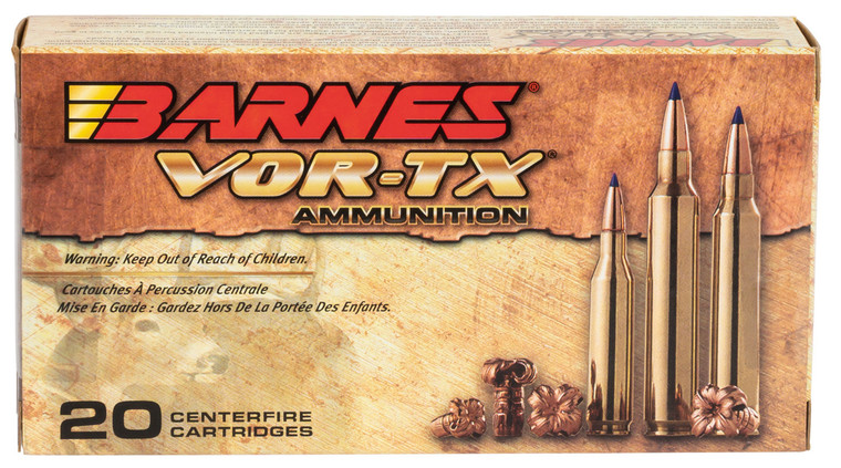 Barnes Bullets BRNS 21541 .308 Winchester Tipped TSX Boat Tail Centerfire Rifle Rounds - 168 Grain, 20 Rounds per Box