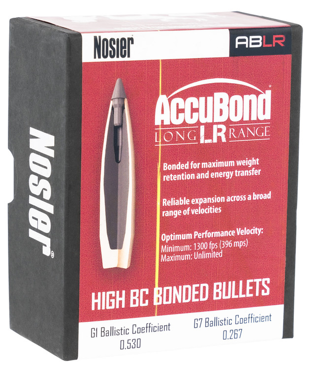 Nosler 58943 AccuBond-Long Range 6.5mm 129 Grain Spitzer Point Hunting Bullets, 100 Count