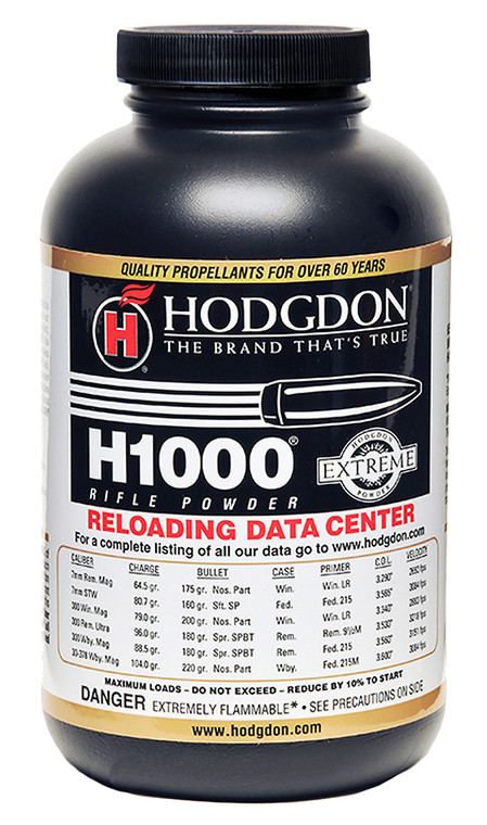 Hodgdon H1000 Rifle Powder, 1 lb, Part 10001
