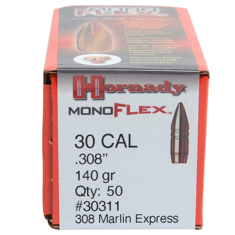 Hornady 30310 .308 Caliber 140 Grain MonoFlex Bullets, 50 Count