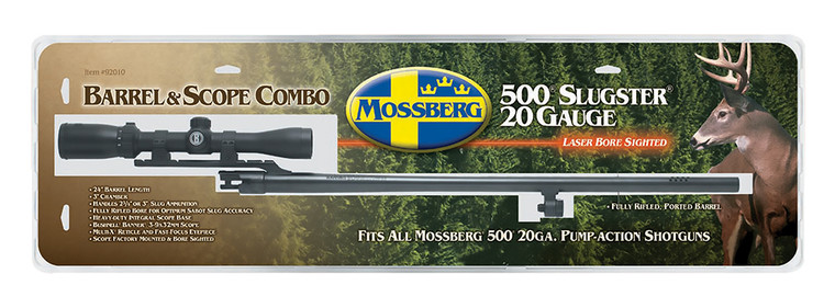 Mossberg 92010 20 Gauge Rifled Slug Barrel with Cantilever Scope Mount