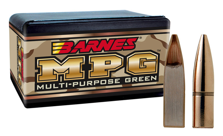 Barnes Bullets 30195 .224 Caliber 55 Grain Multi-Purpose Green Bullets, 100 Count