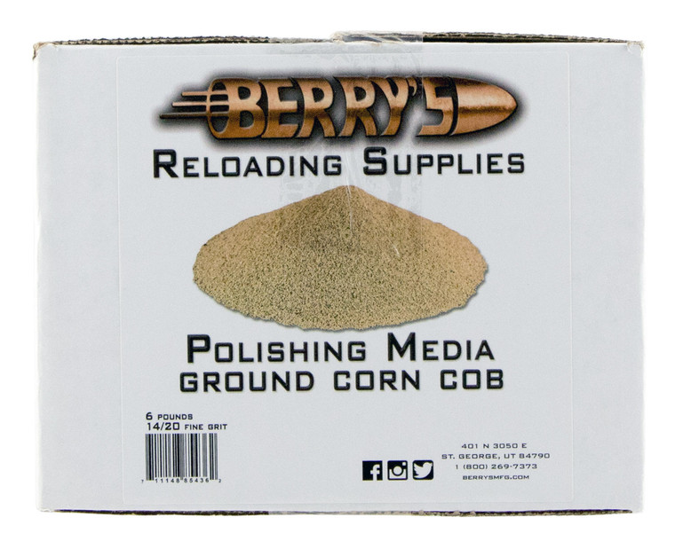 Berry's 85436 Corn Media, 14/20 Grit, 6 lb