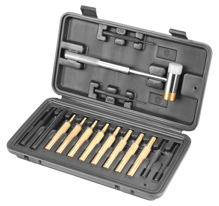 Wheeler 951900 15-Piece Hammer and Punch Set with Carrying Case