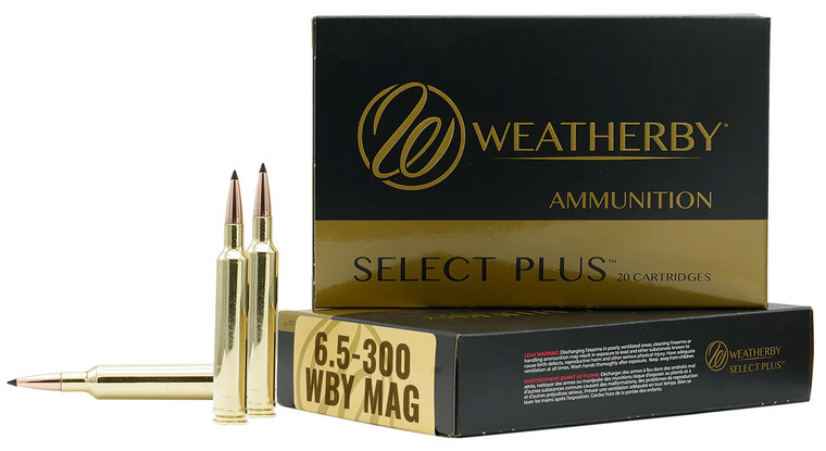 Weatherby H653140IL 6.5-300 Winchester Magnum Hornady Interlock 140-Grain Centerfire Rifle Ammunition
