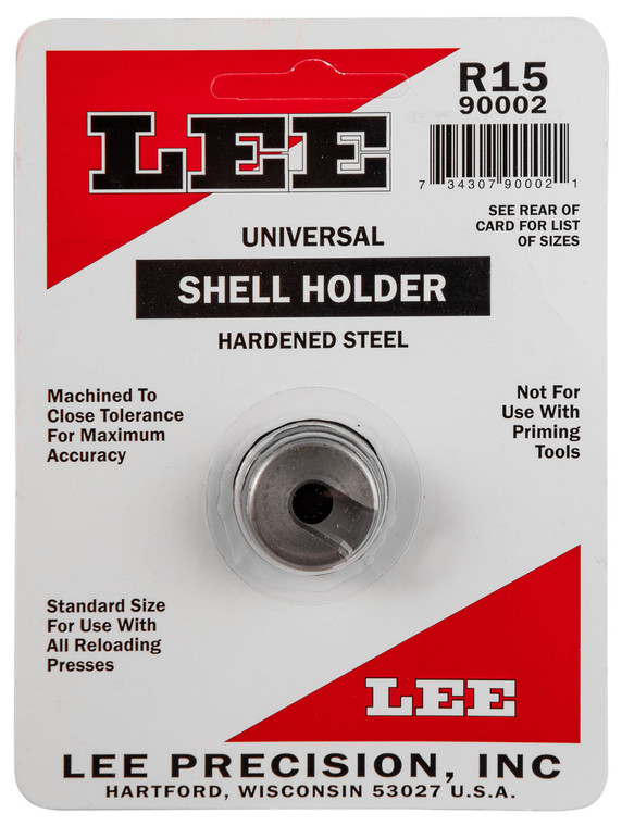 Lee 90002 #15R Shell Holder for 25 ACP Reloading Presses