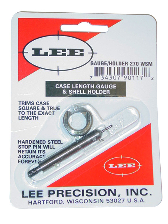 Lee 90117 .270 WSM Case Length Gauge with Shell Holder